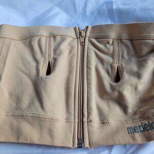 Medela Women's S Hands Free Pumping Bustier Bra Nude  Strapless Zip Front New